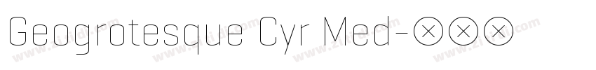 Geogrotesque Cyr Med字体转换